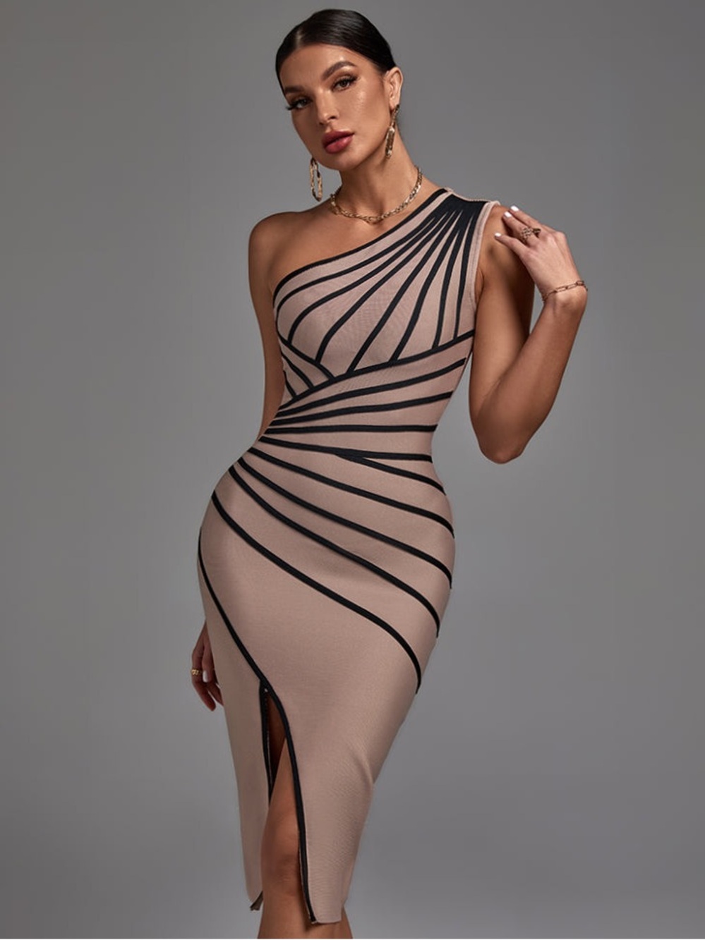 One Shoulder Midi Dress – Worn Once